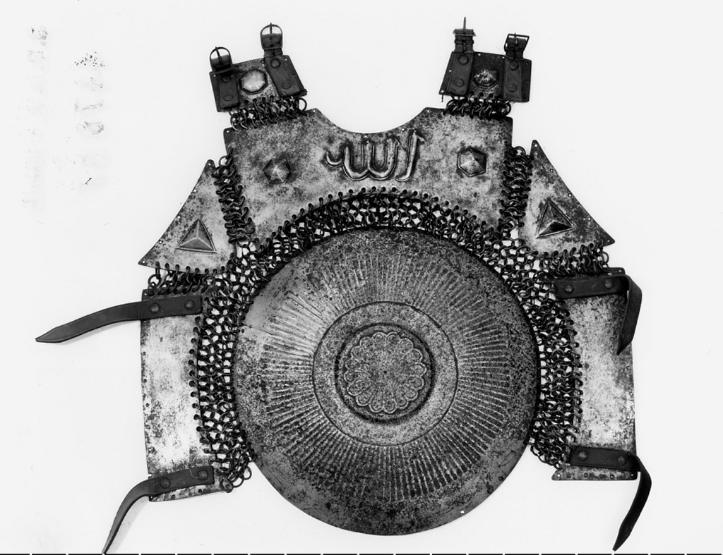 corazza a maglia e piastre - korazin, frammento - manifattura ottomana (inizio sec. XVI)