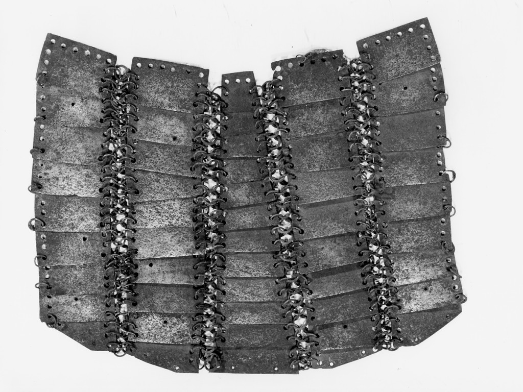 coderone di barda a maglia e lamelle, elemento d'insieme - manifattura ottomana (prima metà sec. XVI)