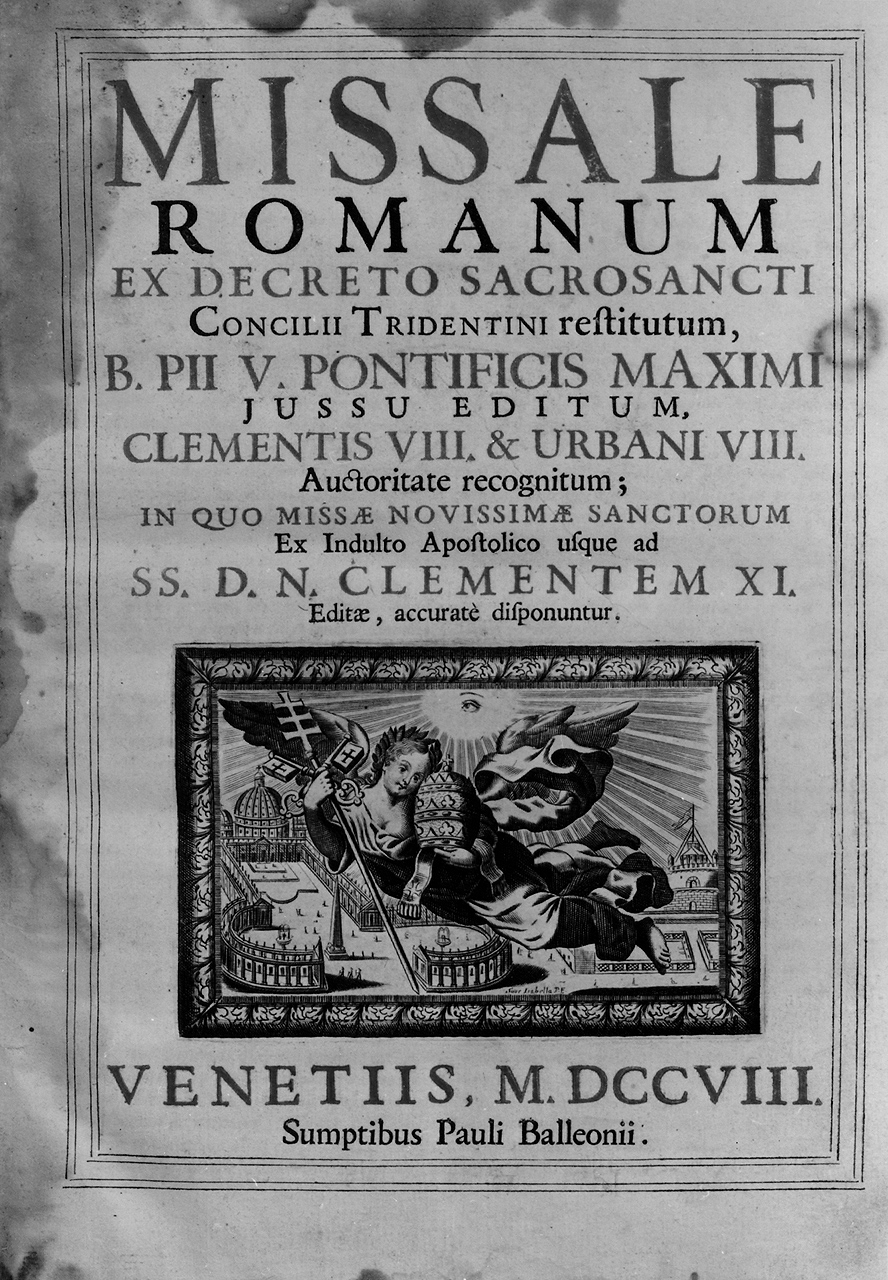 allegoria della Chiesa (stampa) di Piccini Elisabetto detta Suor Isabella (secc. XVII/ XVIII)