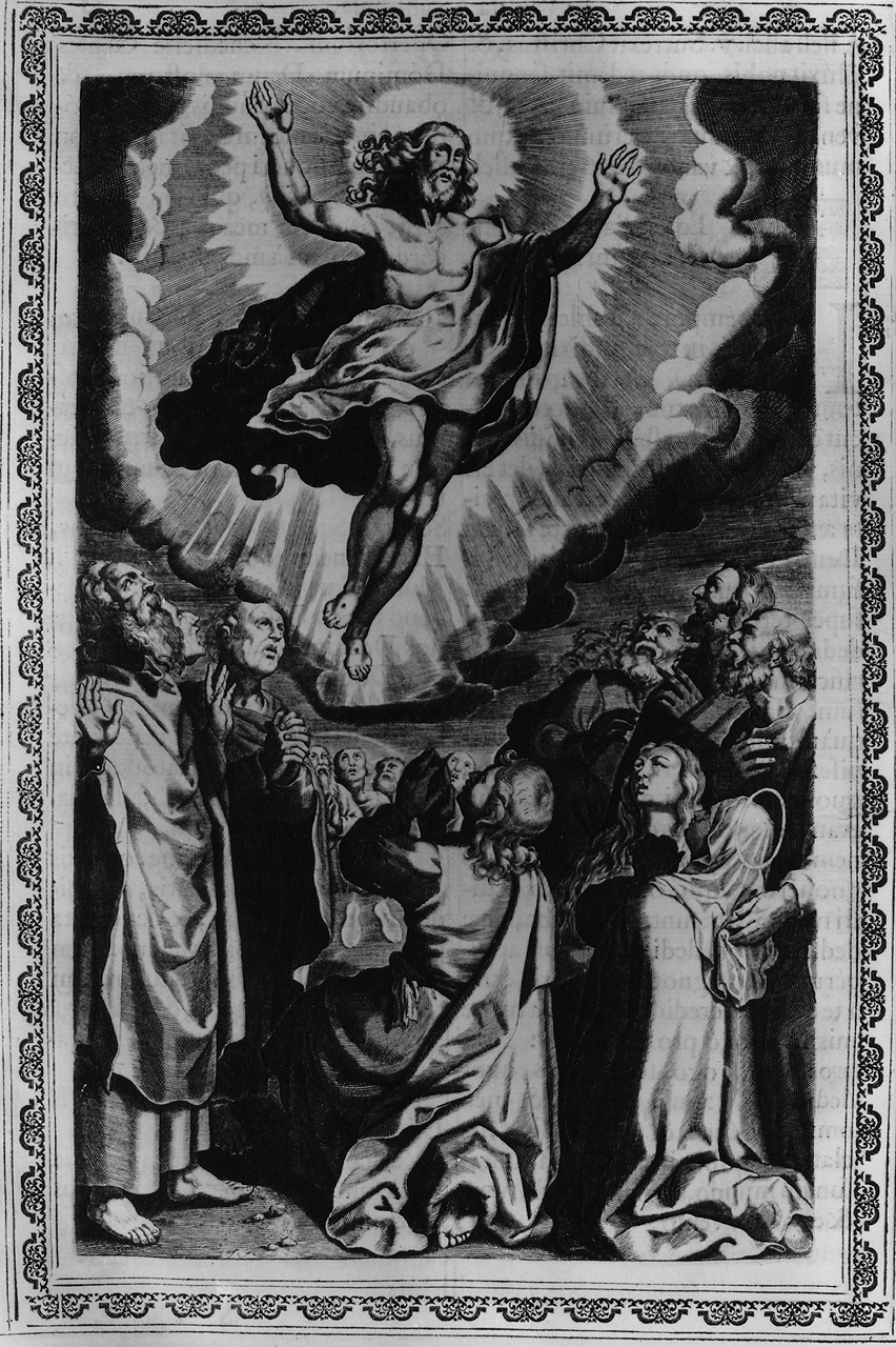 ascensione di Cristo (stampa) di Piccini Giacomo (sec. XVII)