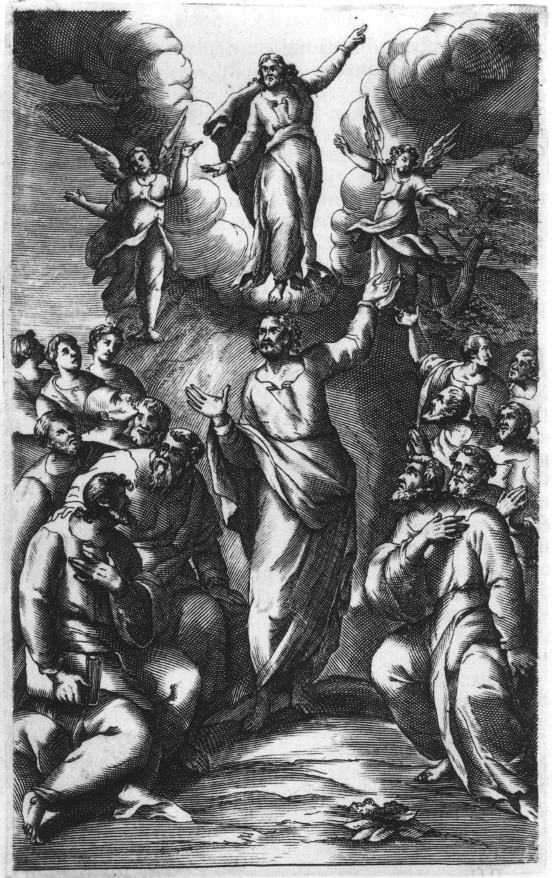 ascensione di Cristo (stampa) - ambito Italia settentrionale (sec. XIX)