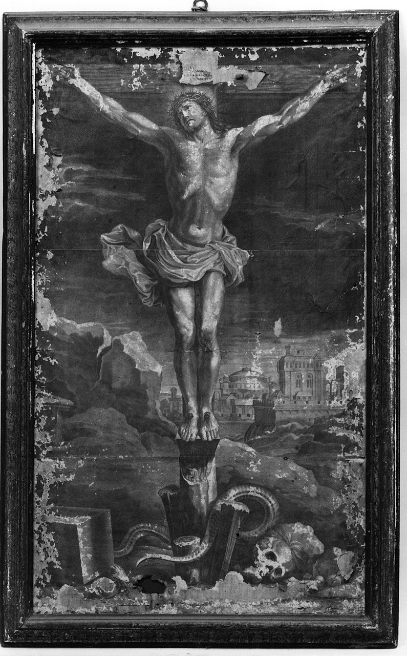 Cristo crocifisso (stampa smarginata) - ambito austriaco (seconda metà sec. XVIII)