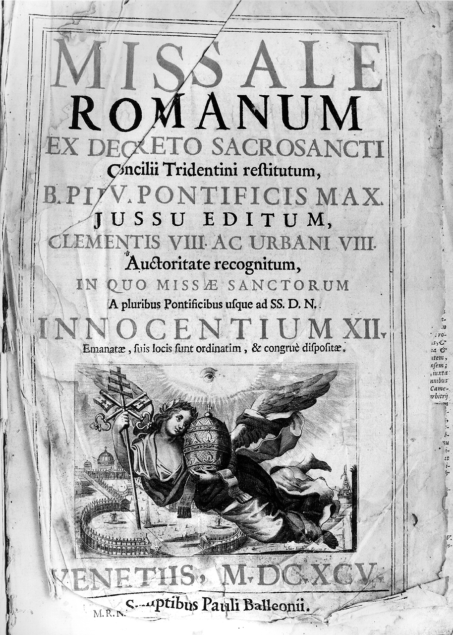 allegoria della Chiesa (stampa) di Piccini Elisabetto detta Suor Isabella (seconda metà sec. XVII)