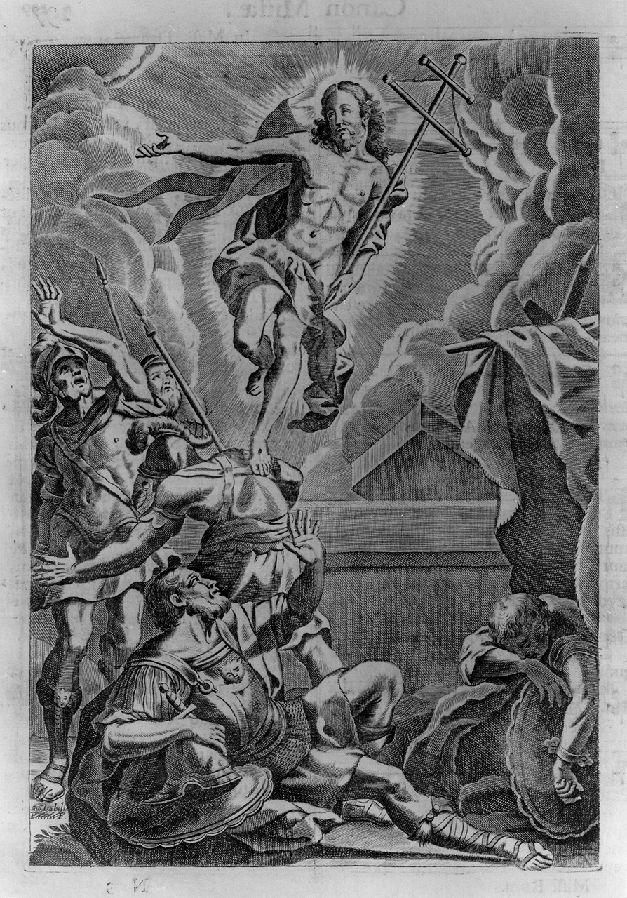 resurrezione di Cristo (stampa) di Piccini Elisabetto detta Suor Isabella (primo quarto sec. XVIII)
