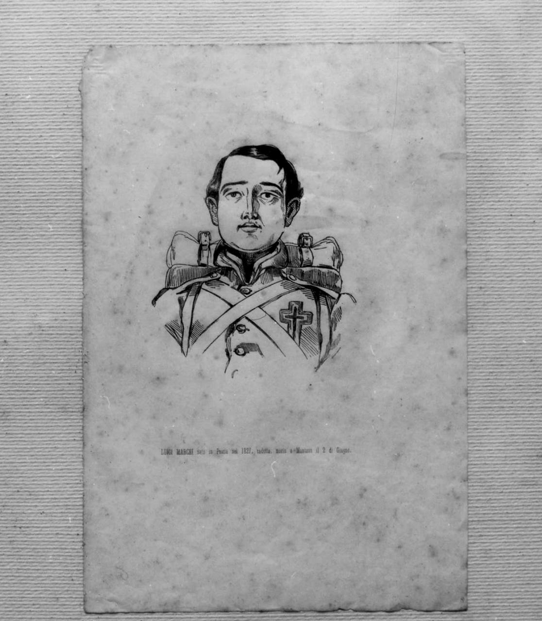 Ritratto di Luigi Marchi (stampa) - ambito italiano (sec. XIX)