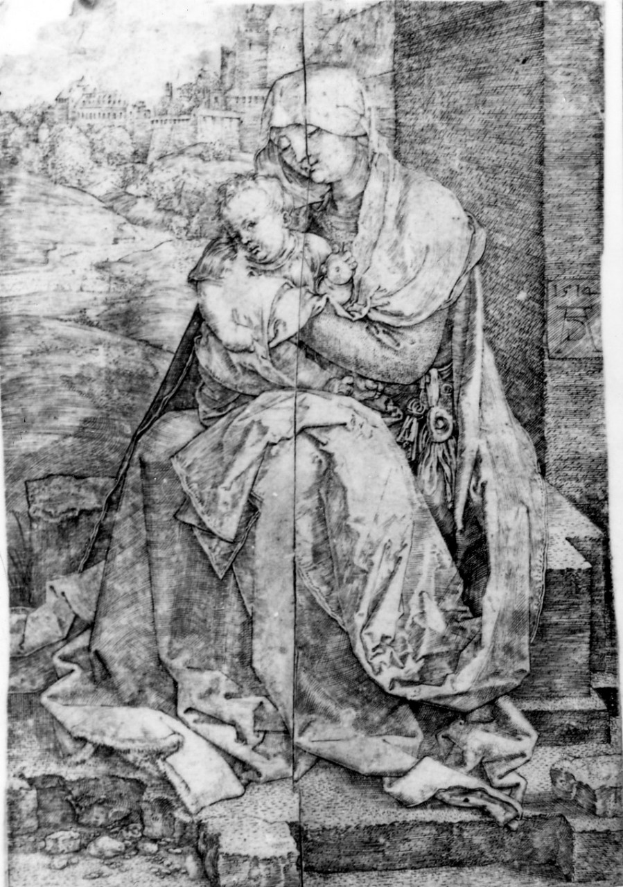 Madonna con Bambino (stampa) di Dürer Albrecht (prima metà sec. XVI)