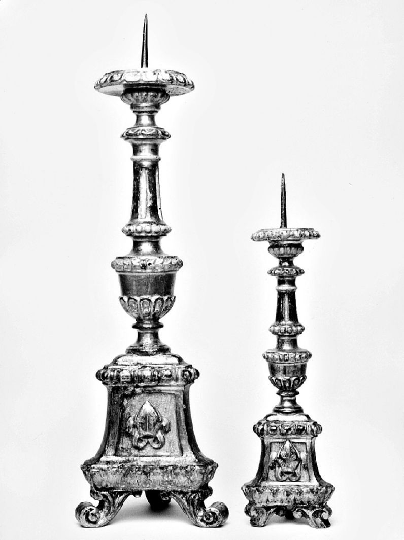 mitra (candeliere d'altare) - bottega toscana (sec. XVIII)