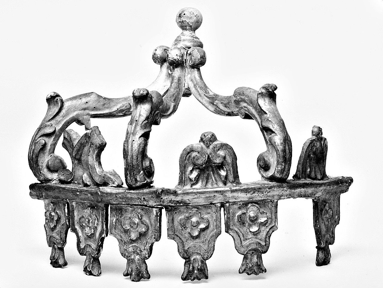 corona di tronetto per esposizione eucaristica, frammento - bottega toscana (sec. XVIII)
