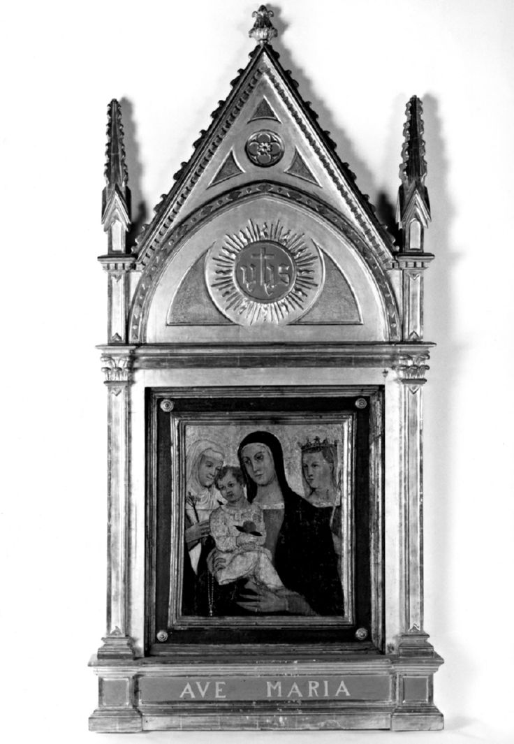 Madonna con Bambino e Santi (dipinto) - ambito senese (sec. XVI)