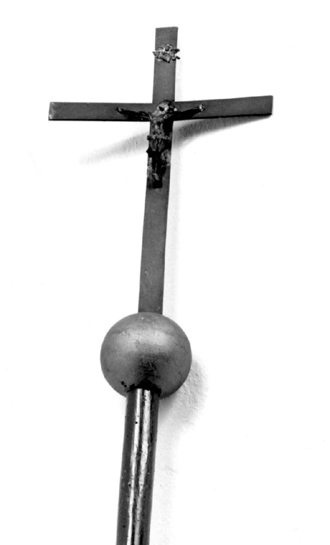 Cristo crocifisso (croce processionale) - bottega italiana (prima metà sec. XX)