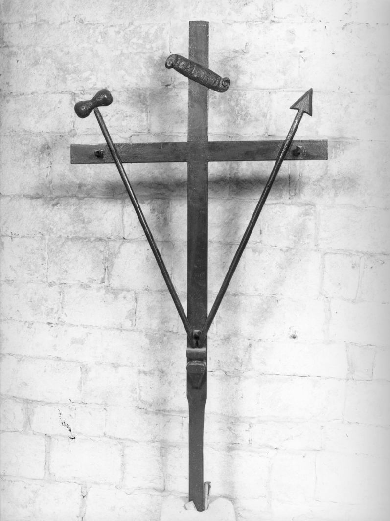 croce penitenziale - bottega toscana (secc. XIX/ XX)