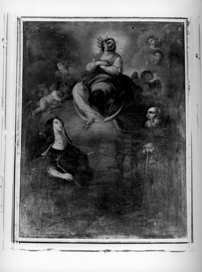 Immacolata Concezione con Santa Brigida e Sant'Antonio Abate (dipinto) - ambito toscano (prima metà sec. XVIII)