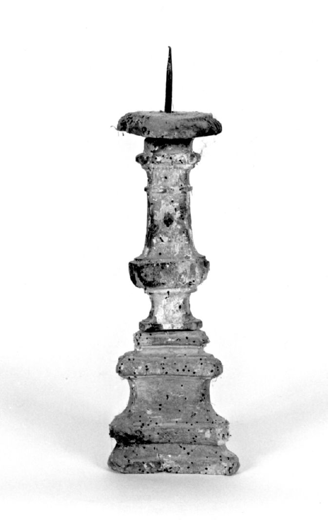 candeliere d'altare - bottega toscana (secc. XVIII/ XIX)