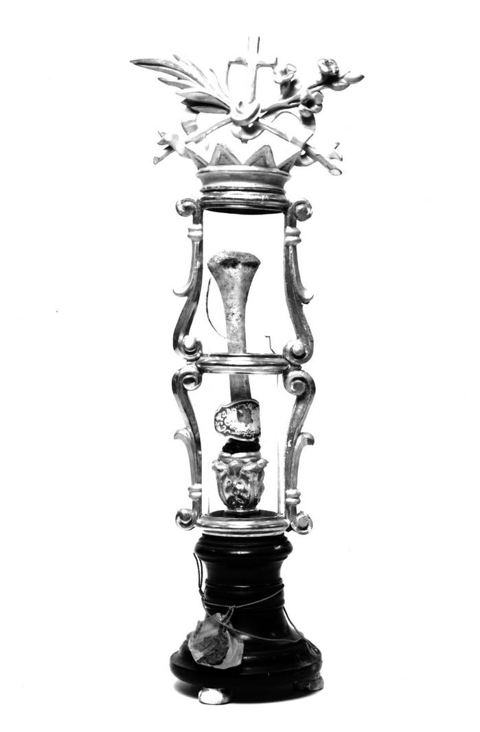 reliquiario architettonico - a lanterna - bottega toscana (prima metà sec. XIX)
