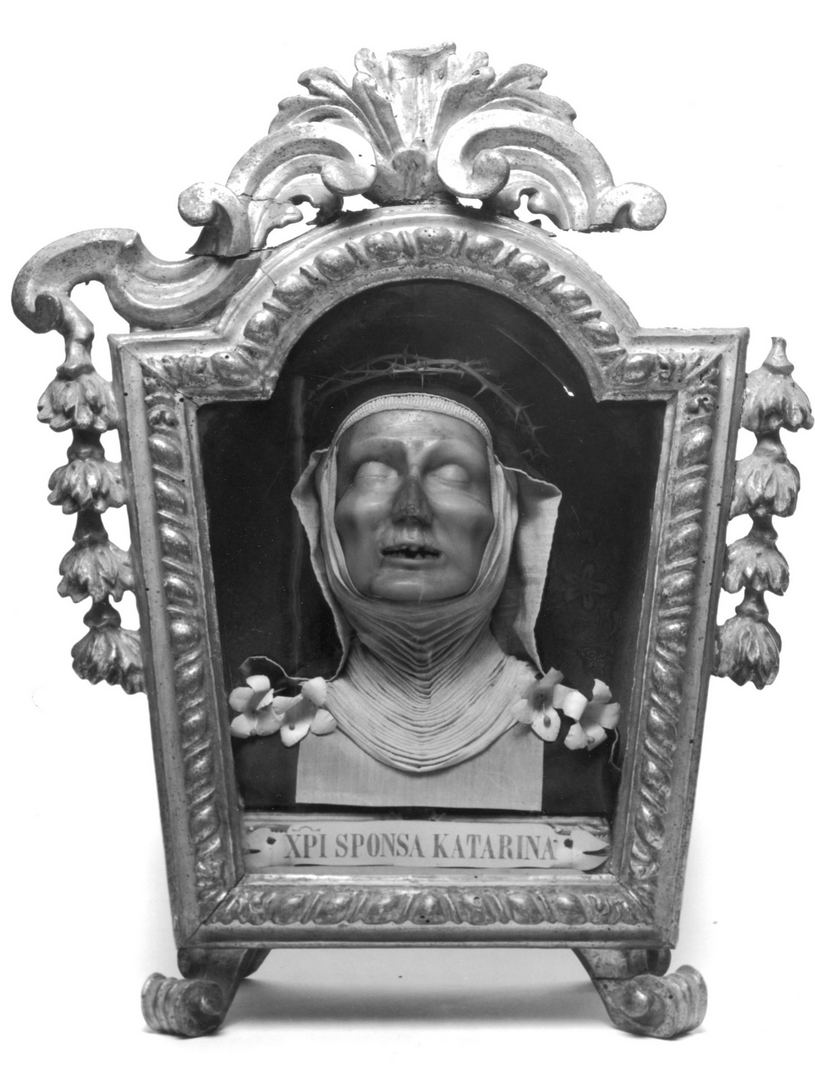 Santa Caterina da Siena (reliquiario a teca - a urna) - bottega toscana (sec. XIX)