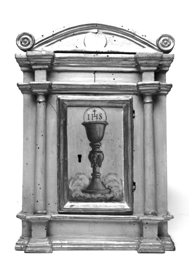 tabernacolo - a frontale architettonico - bottega toscana (prima metà sec. XIX)