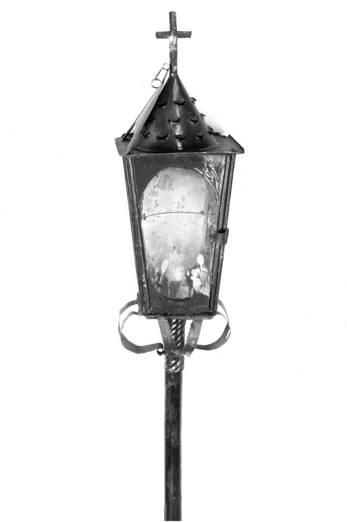 lanterna processionale, serie - bottega toscana (seconda metà sec. XIX)