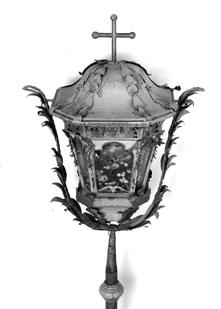 lanterna processionale, serie - bottega toscana (seconda metà sec. XVIII)