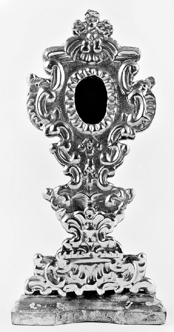 motivi decorativi vegetali stilizzati (reliquiario - a ostensorio) - bottega toscana (ultimo quarto sec. XVIII)