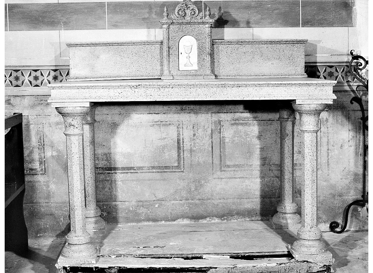 altare - a mensa - bottega toscana (fine/inizio secc. XIX/ XX)