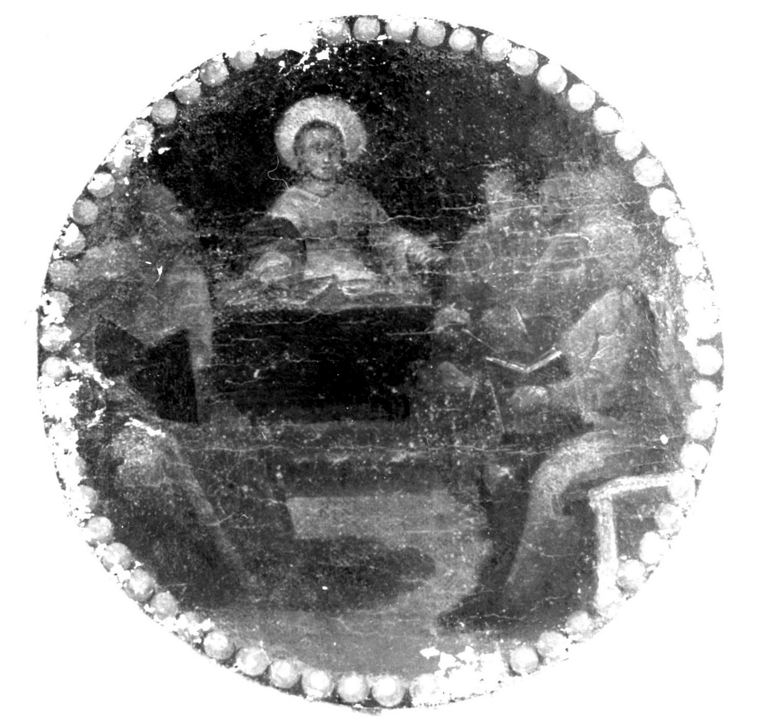 disputa di Gesù con i dottori nel tempio (dipinto, elemento d'insieme) - ambito toscano (sec. XVIII)