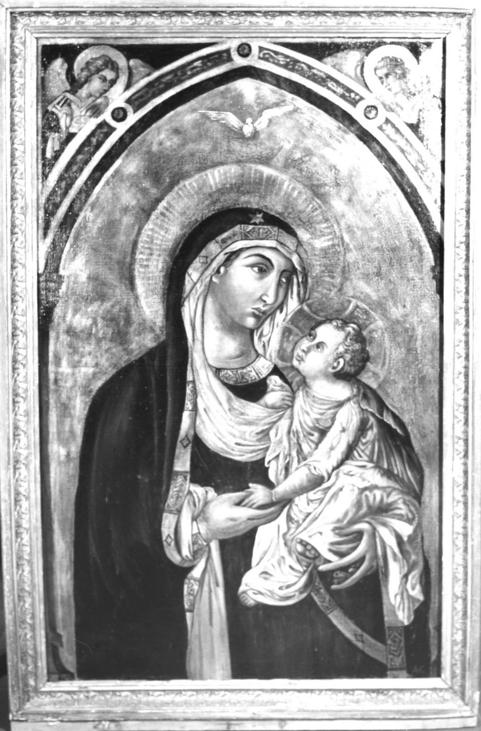 Madonna con Bambino (dipinto) di Cecchi Alfredo (sec. XX)