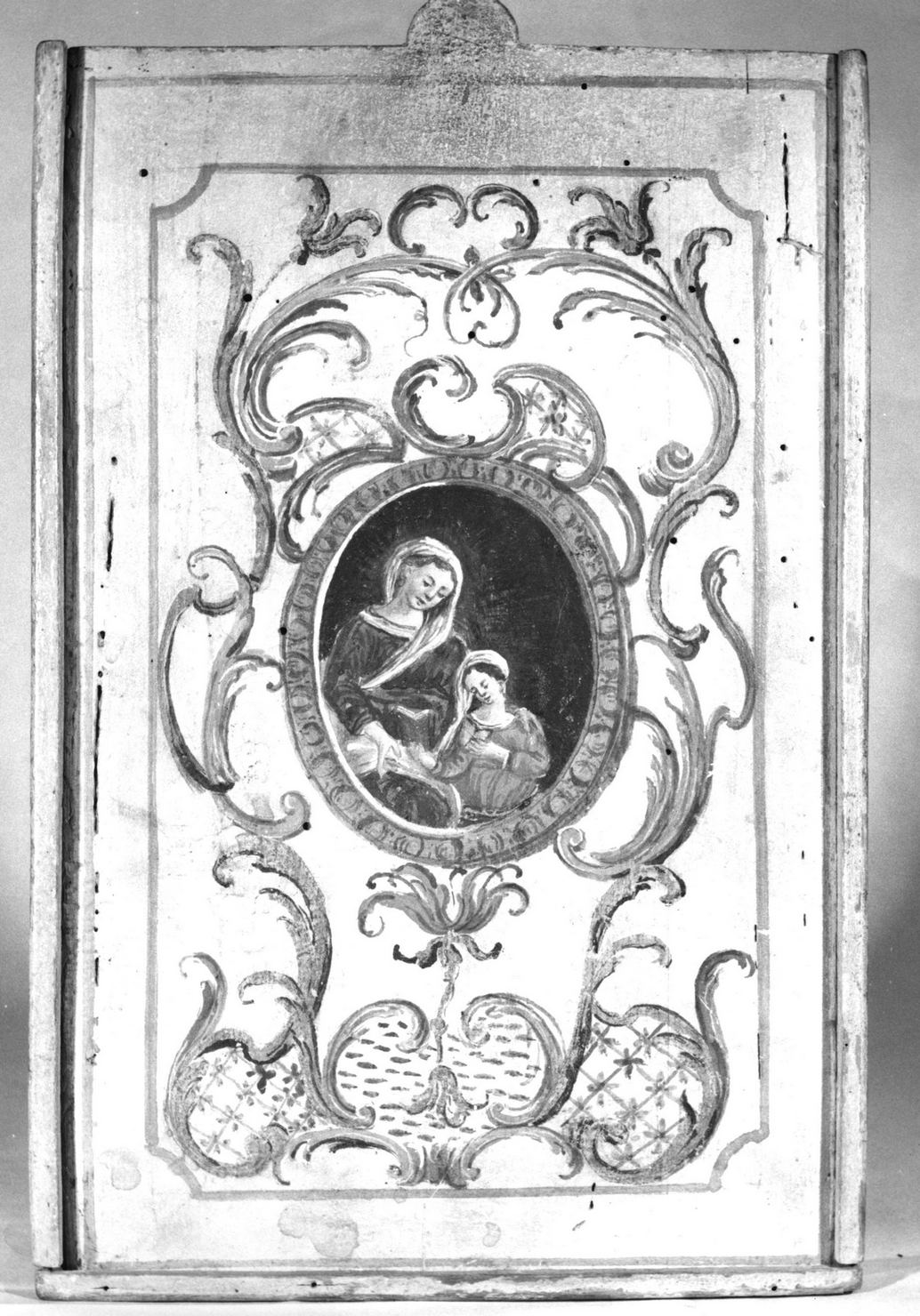 Sant'Anna insegna a leggere a Maria Vergine (reliquiario) - bottega toscana (fine/inizio secc. XVIII/ XIX)