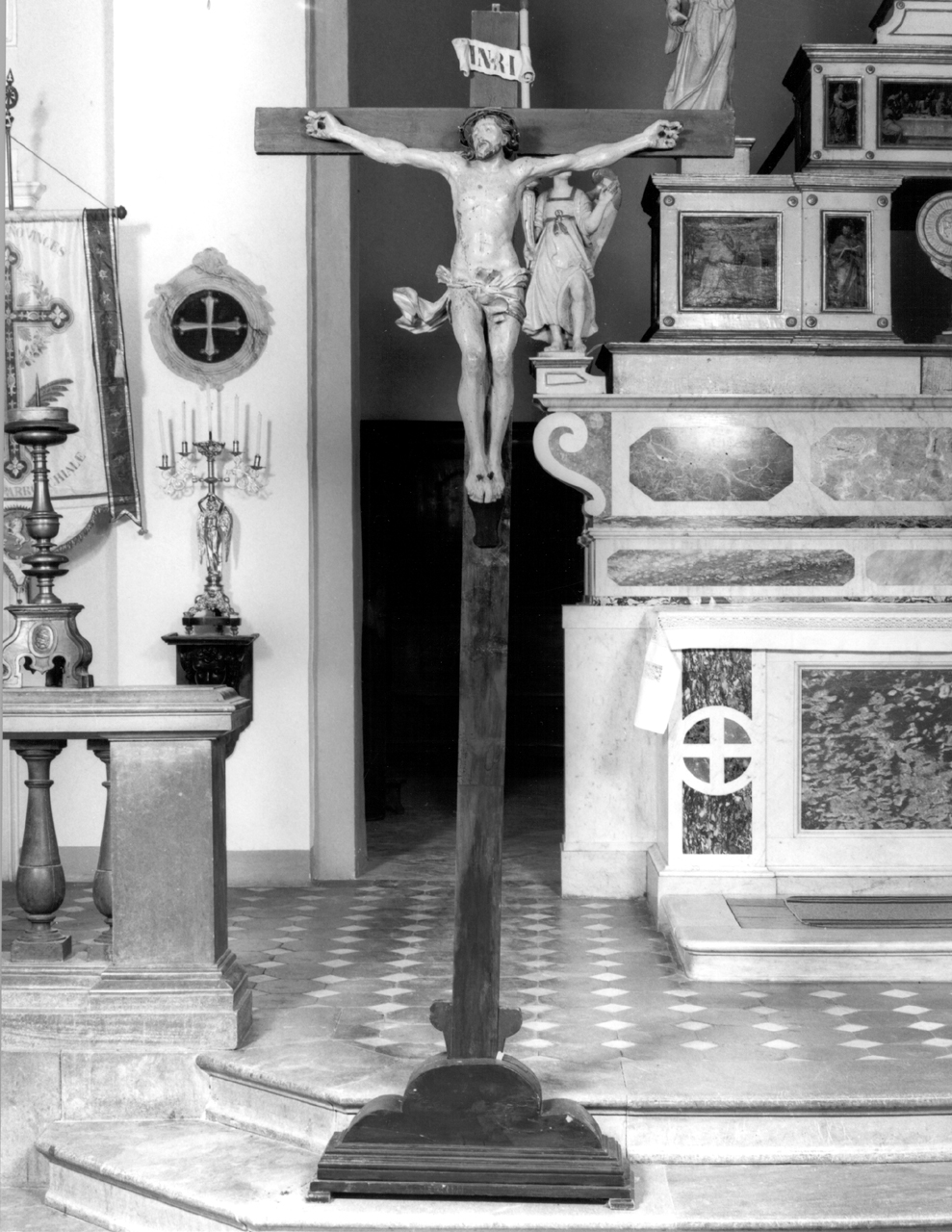 croce processionale - bottega senese (seconda metà sec. XVIII)