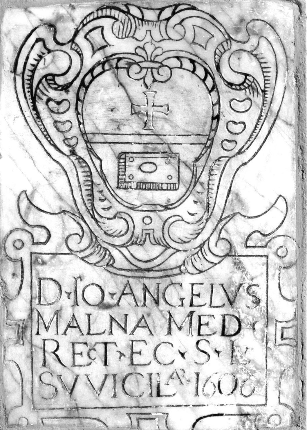 stemma gentilizio (targa commemorativa) - bottega toscana (sec. XVII)