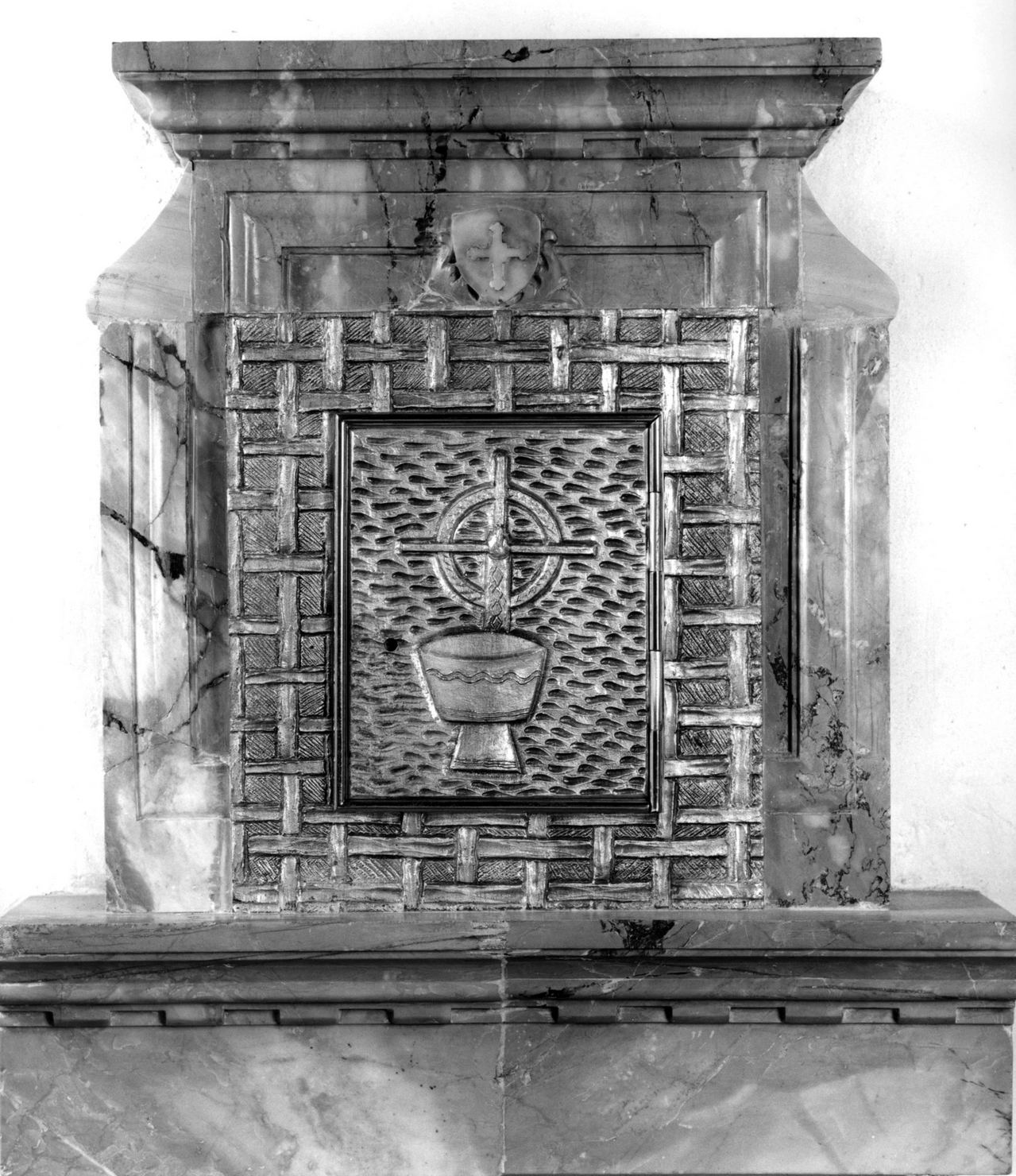 tabernacolo murale - bottega toscana (sec. XX)