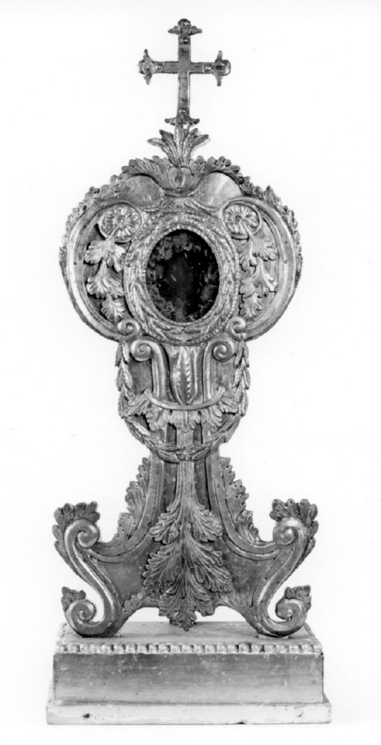 reliquiario - a ostensorio, serie - manifattura toscana (prima metà sec. XIX)