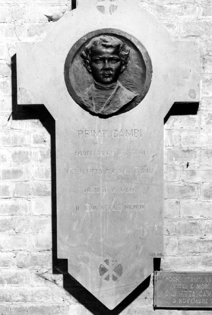 busto ritratto di Primo Cambi (monumento funebre) di Corsini Fulvio (sec. XX)