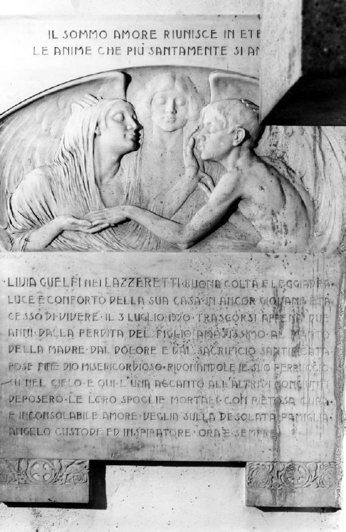 angelo custode (lapide) di Corsini Fulvio (sec. XX)