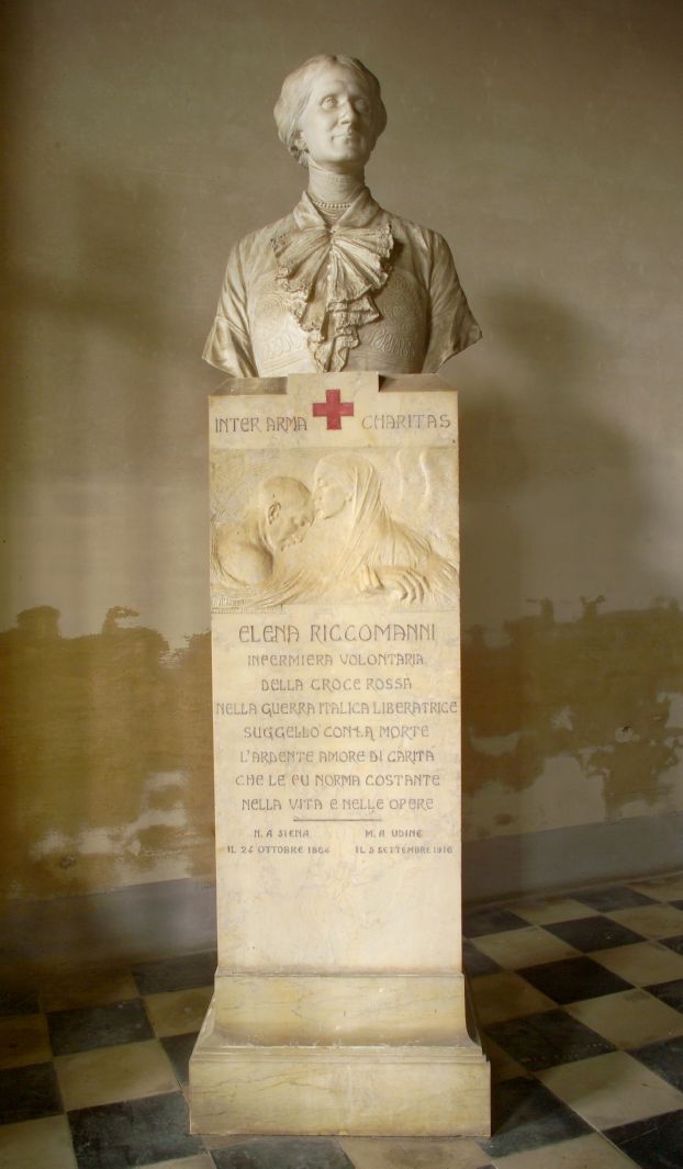 busto ritratto di Elena Riccomanni (monumento funebre) di Corsini Fulvio (primo quarto sec. XX)