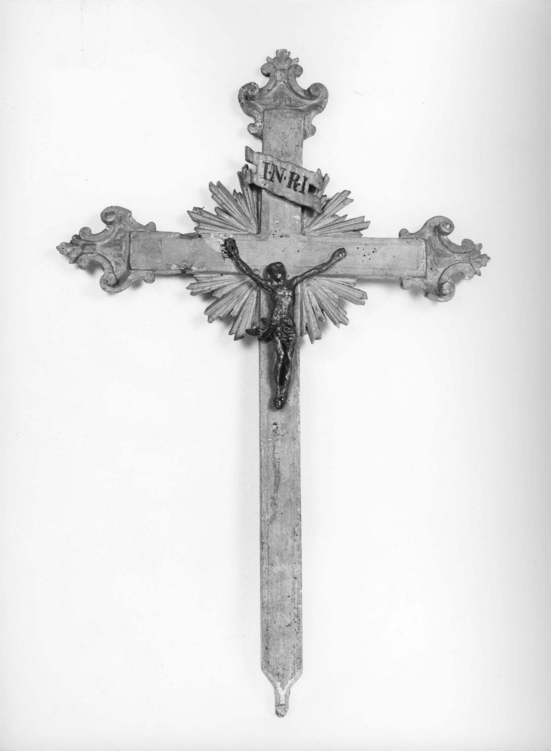 Cristo crocifisso (croce processionale) - bottega senese (seconda metà sec. XVIII)