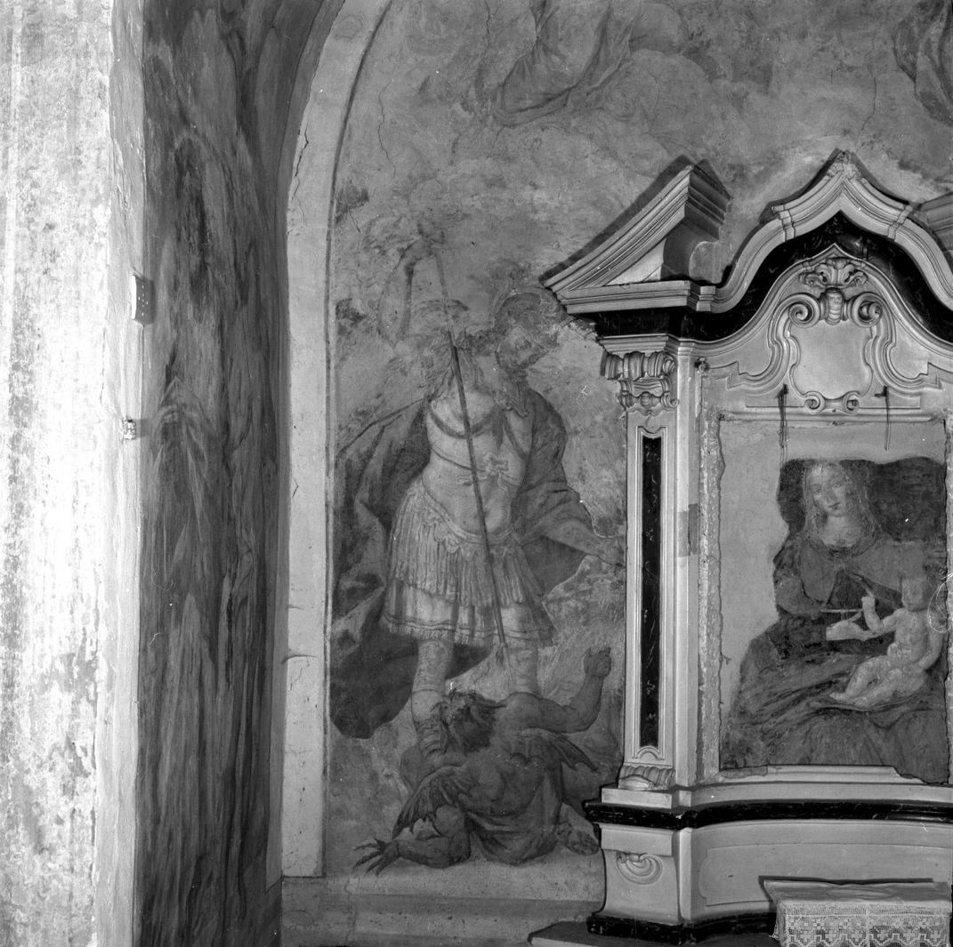 San Michele Arcangelo combatte Satana (dipinto) di Nasini Giuseppe Nicola (e aiuti) (sec. XVII)