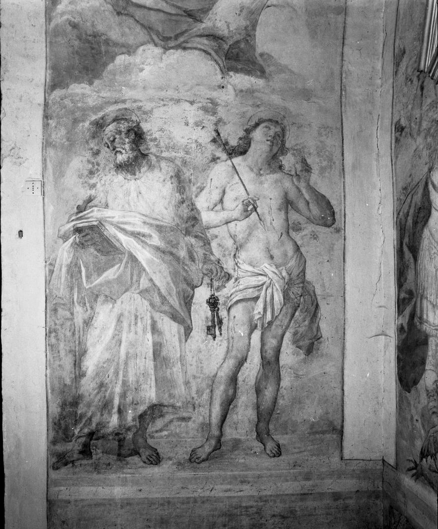San Pietro e San Sebastiano (dipinto) di Nasini Giuseppe Nicola (e aiuti) (sec. XVII)