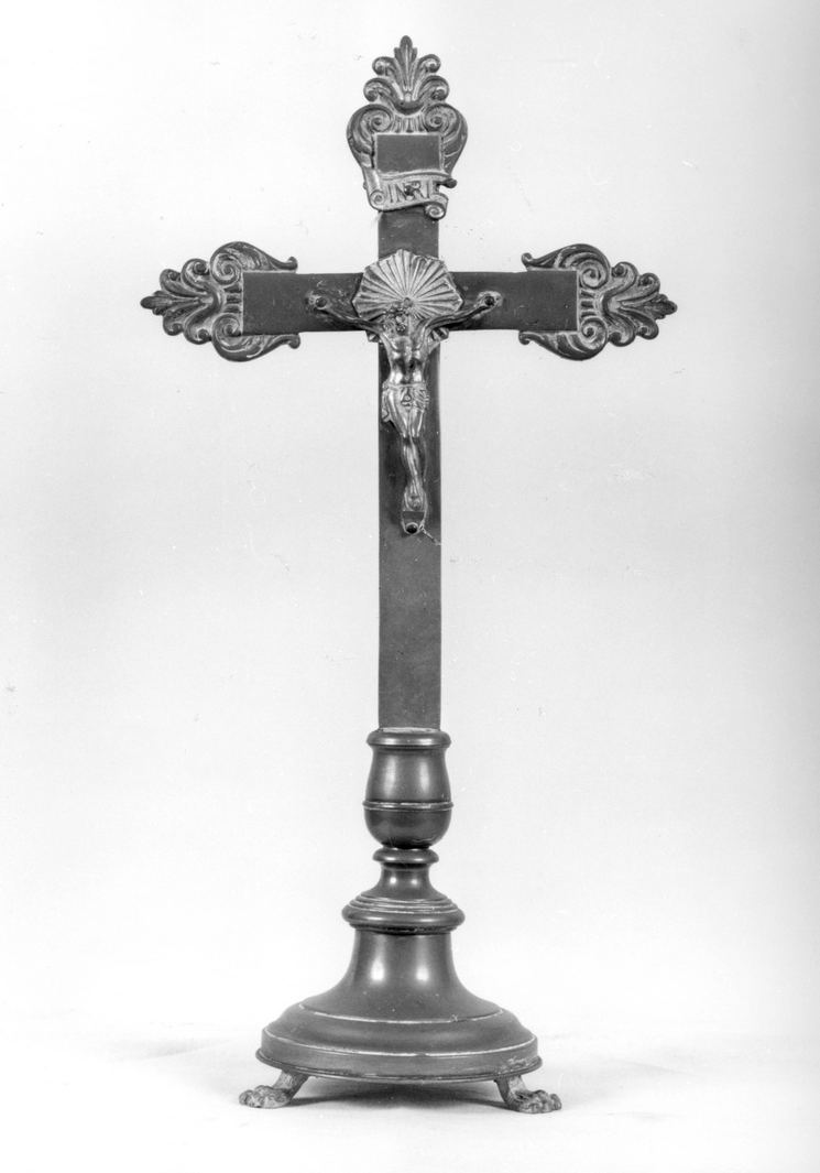 Cristo crocifisso (croce d'altare) - bottega toscana (metà sec. XIX)