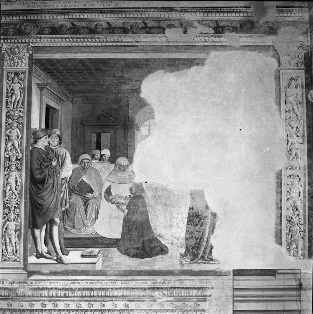 Sant'Agostino ammesso all'Università di Cartagine (dipinto) di Benozzo di Lese detto Benozzo Gozzoli (attribuito) (sec. XV)