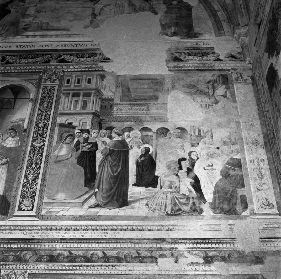 episodi della vita di Sant'Agostino (dipinto) di Benozzo di Lese detto Benozzo Gozzoli (attribuito) (sec. XV)
