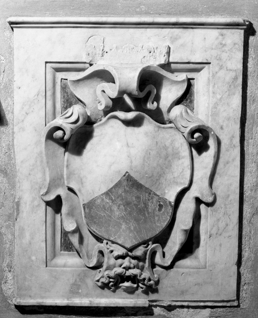 stemma gentilizio (rilievo) - bottega senese (secc. XVII/ XVIII)