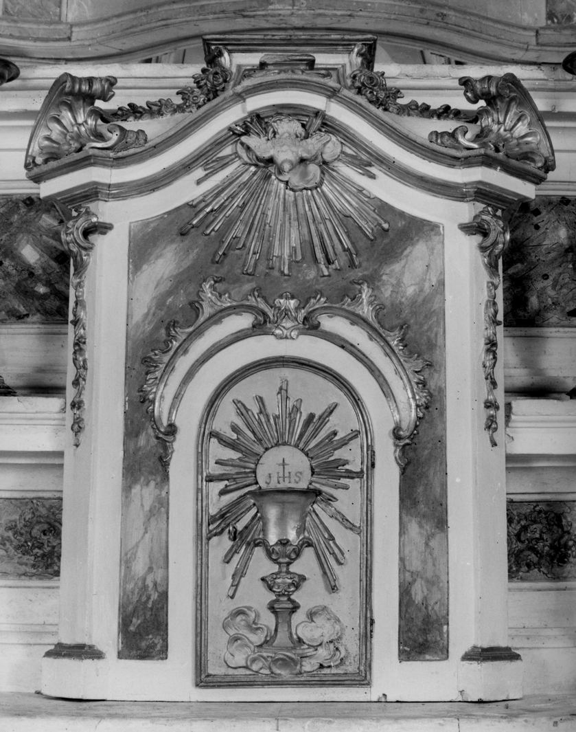 tabernacolo - a frontale architettonico - bottega toscana (metà sec. XVIII)