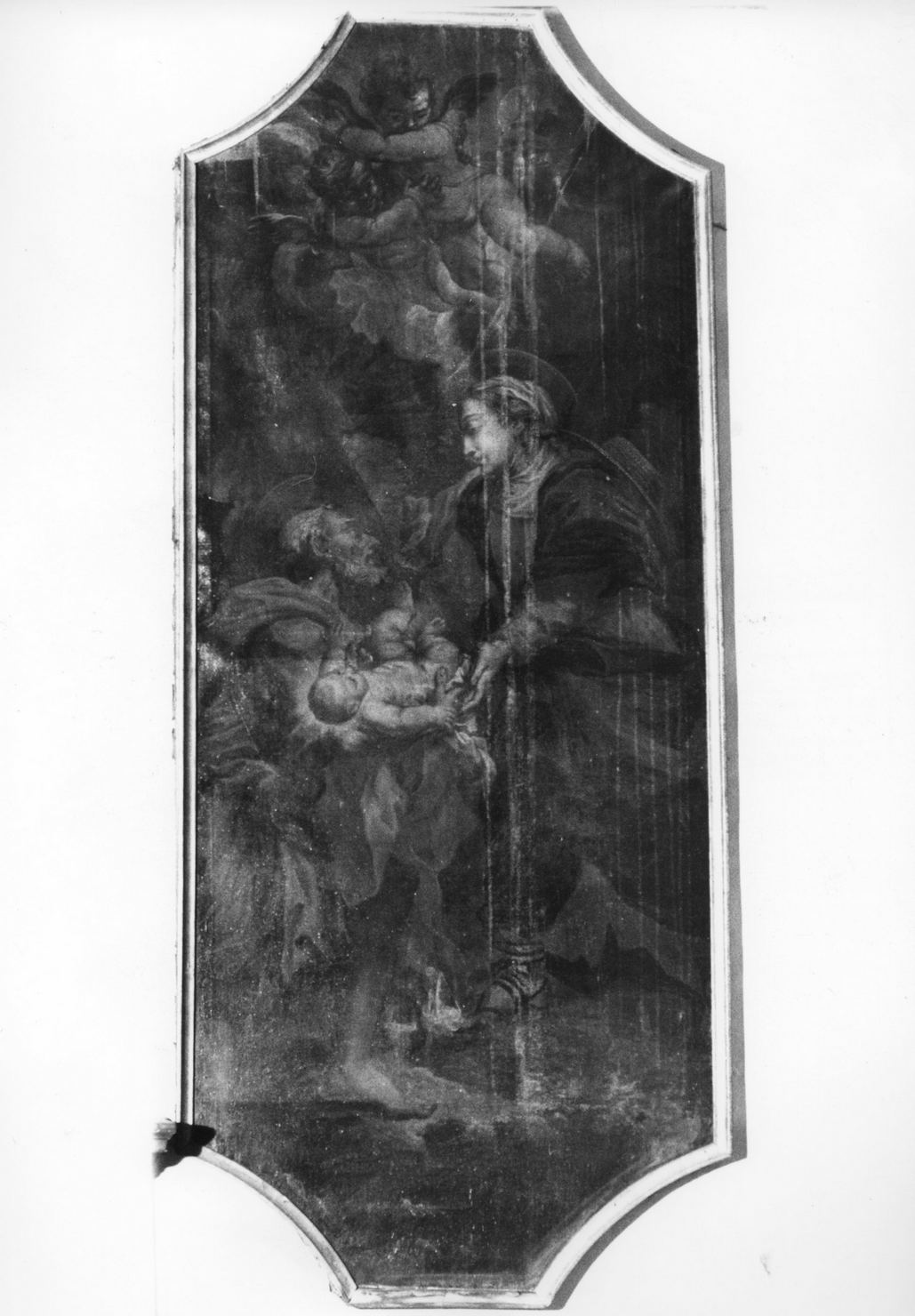 riposo nella fuga in Egitto (dipinto) di Nasini Giuseppe Nicola (maniera) (prima metà sec. XVIII)