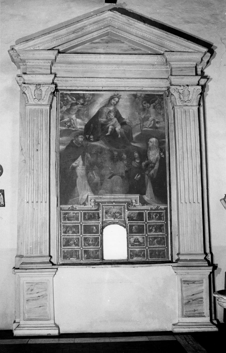altare, elemento d'insieme - bottega toscana (primo quarto sec. XVII)