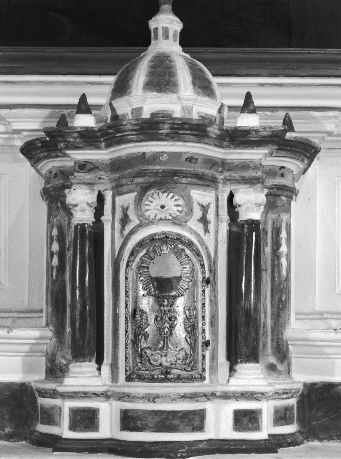 tabernacolo - a tempietto, elemento d'insieme - bottega toscana (metà sec. XVIII)