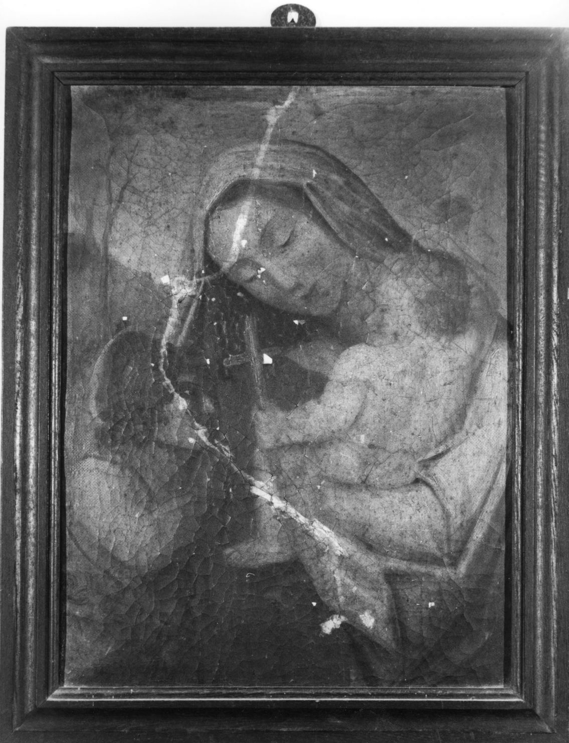 Madonna con Bambino e San Giovannino (dipinto, opera isolata) - bottega toscana (sec. XVIII)