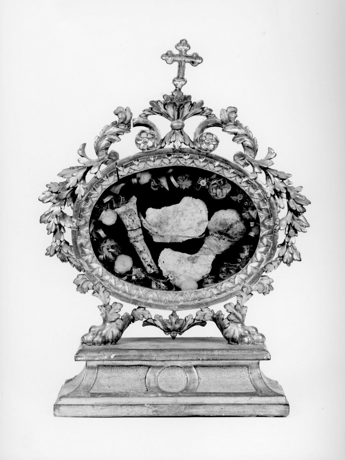 reliquiario, serie - bottega toscana (inizio sec. XIX)
