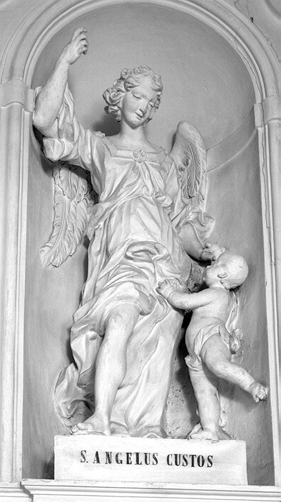 angelo custode (statua, elemento d'insieme) di Mazzuoli Bartolomeo (sec. XVIII)