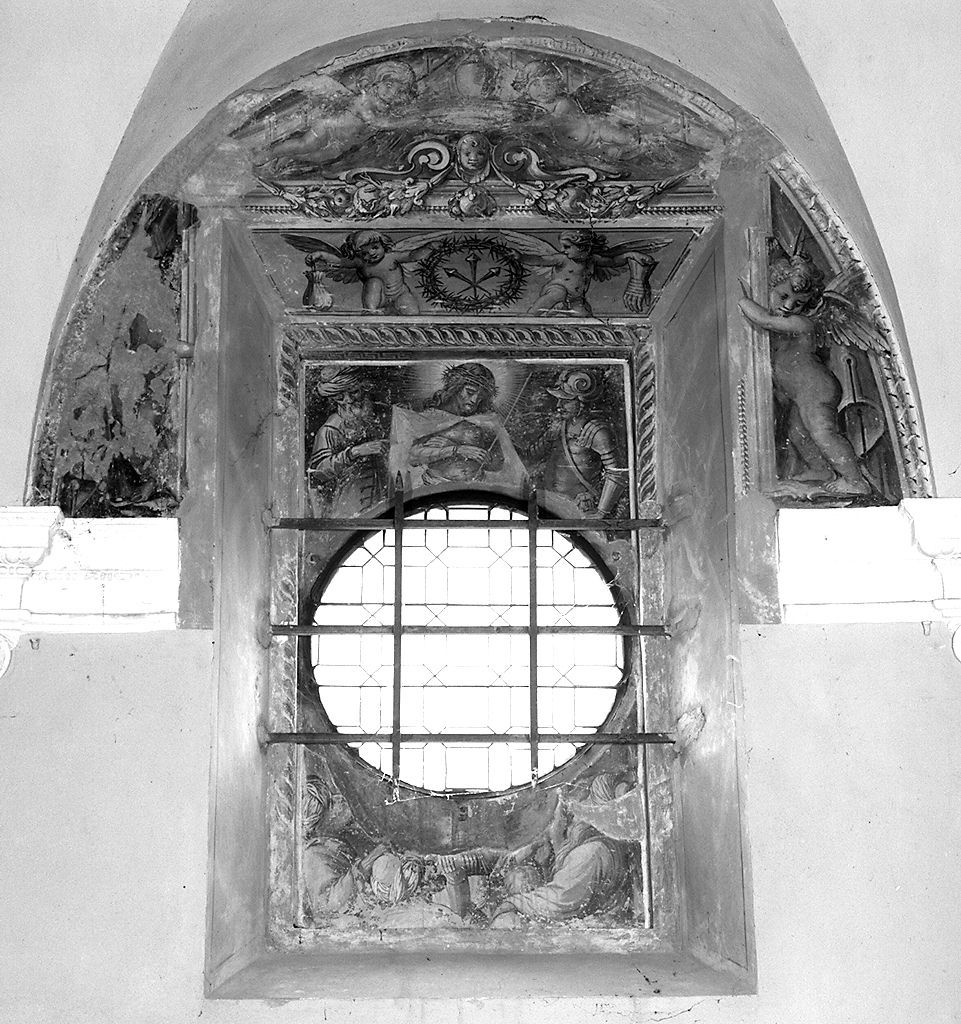 angioletti con simboli della Passione (dipinto, elemento d'insieme) di Nasini Francesco (sec. XVII)