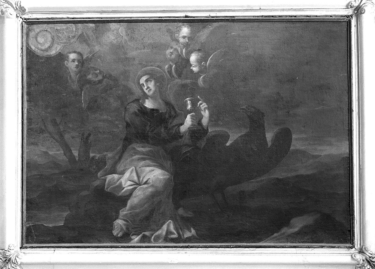 San Giovanni Evangelista (dipinto, elemento d'insieme) - ambito senese (seconda metà sec. XVII)